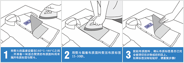 布質燙印標簽色帶使用方法