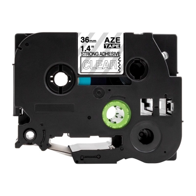 AZe-S165 36mm透明底白字兄弟標簽色帶